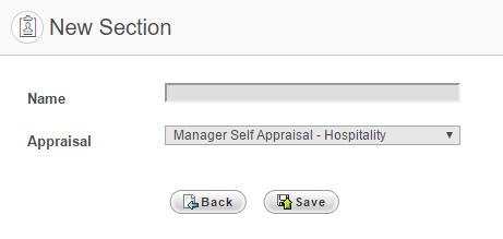 New Section page