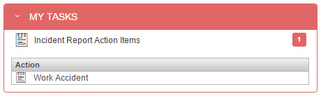Action Item in My Tasks