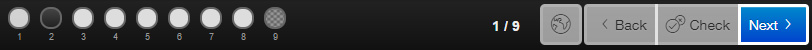 Example navigation bar