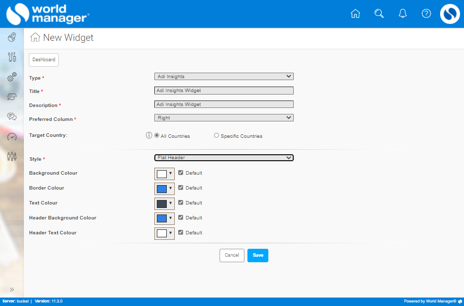 Creating an Adi Insights Widget FranConnect Inc