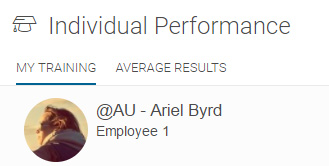 Average Results tab